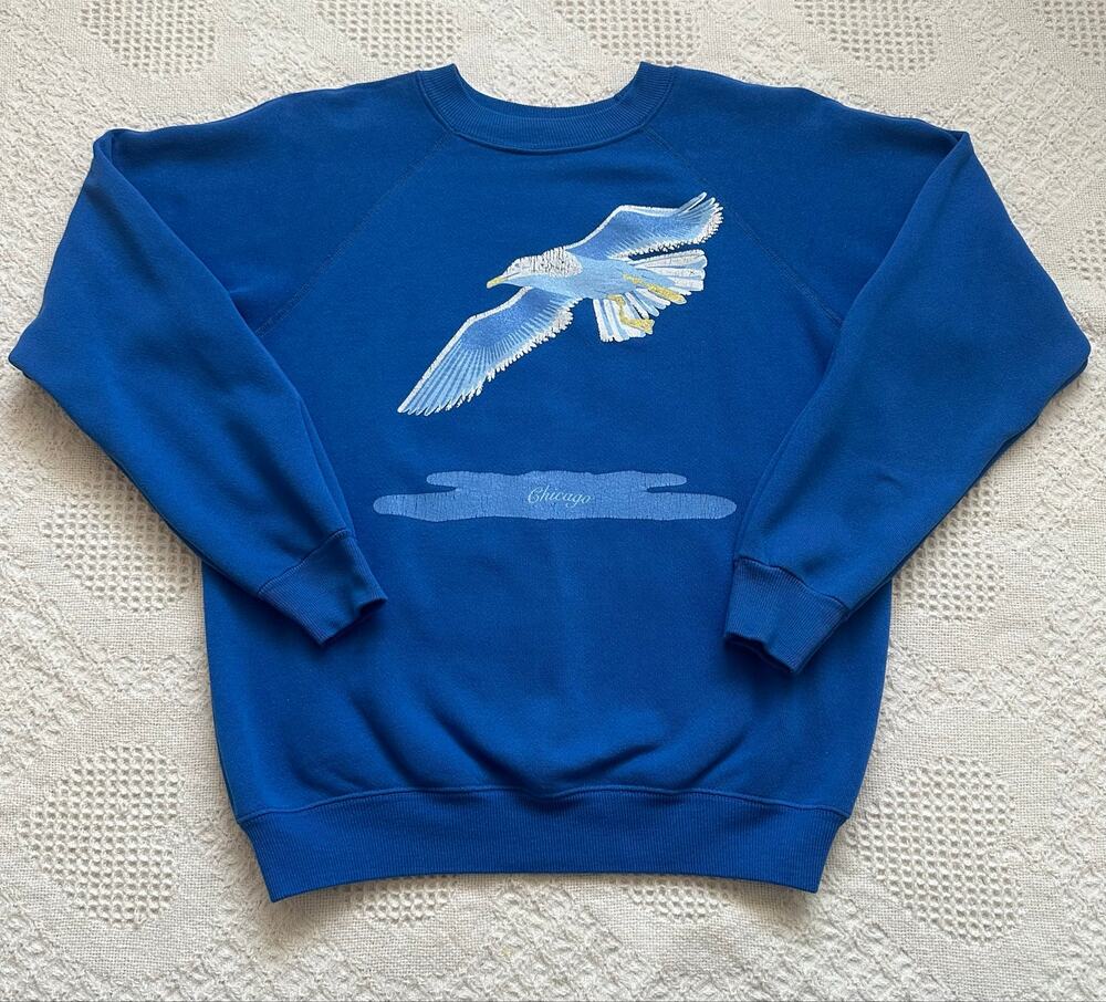 Vintage Hanes Chicago Seagull Sweater